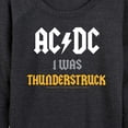 thumbnail image 3 of ACDC - I Was Thunderstruck - Women's Lightweight French Terry Long Sleeve Shirt, 3 of 5
