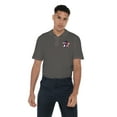 thumbnail image 2 of Steven Universe Garnet Star Cotton Polo Shirt, Charcoal, Small, 2 of 6