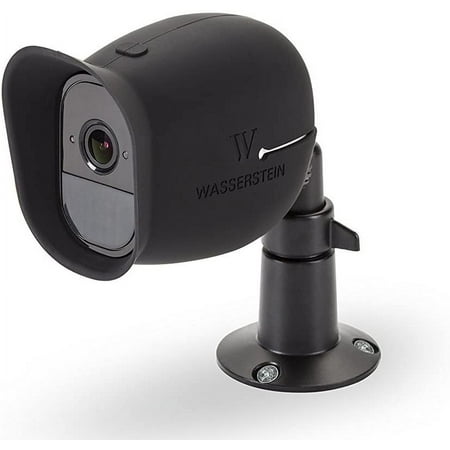 Wasserstein - Adjustable Indoor/Outdoor Wall Mount for Most Arlo Security Cameras - Black