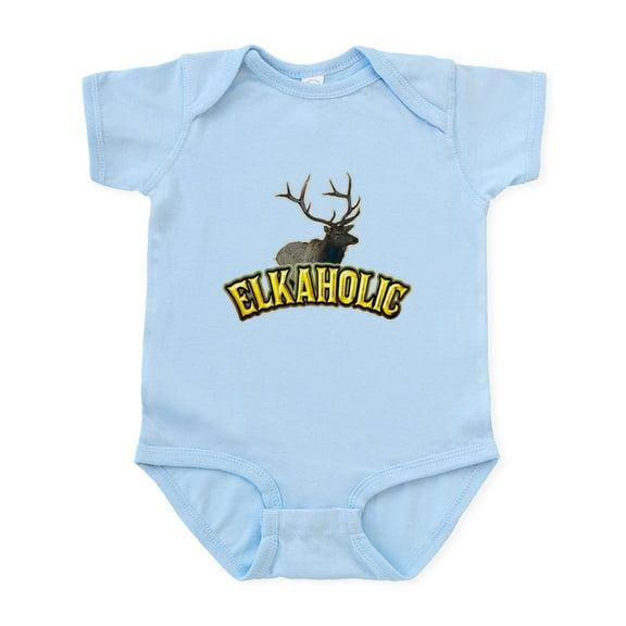 CafePress - ELKAHOLIC Elk Hunter Gifts Infant Bodysuit - Baby Light Bodysuit, Size Newborn - 24 Months