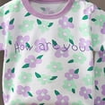 thumbnail image 4 of mgoYE Toddler Boy Clothes 3t Girls 2 Piece Short Set Baby Girl Summer Clothes Ruffle Sleeve T-Shirt and Shorts Toddler Girl Outfit Set|Light Purple 3-6 Months, 4 of 4