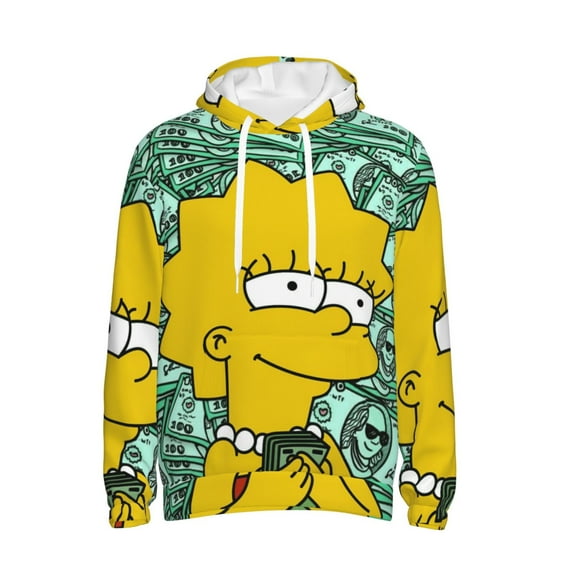 Simpsons Trendy Cartoon Men'S Fleece Hooded Hoodie, hoodies for women men with pockets,Fall Fashion 2025 Pullover Sweaters Winter Clothes