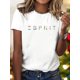 thumbnail image 2 of Women'S "ESPRIT" Graphic Tee - Casual Crew Neck Short Sleeve T-Shirt, Light Blue with Colorful Print, Soft Stretch Fabric, S-XXL, Casual Wear | Colorful Print Top | Comfortable Fit, Ladies T, 2 of 7