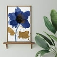 thumbnail image 4 of wall26 Framed Canvas Wall Art Large Blue and Brown Flowers Floral Plants Watercolor Abstract Contemporary Expressive for Living Room, Bedroom, Office - 16x24 inches, 4 of 4