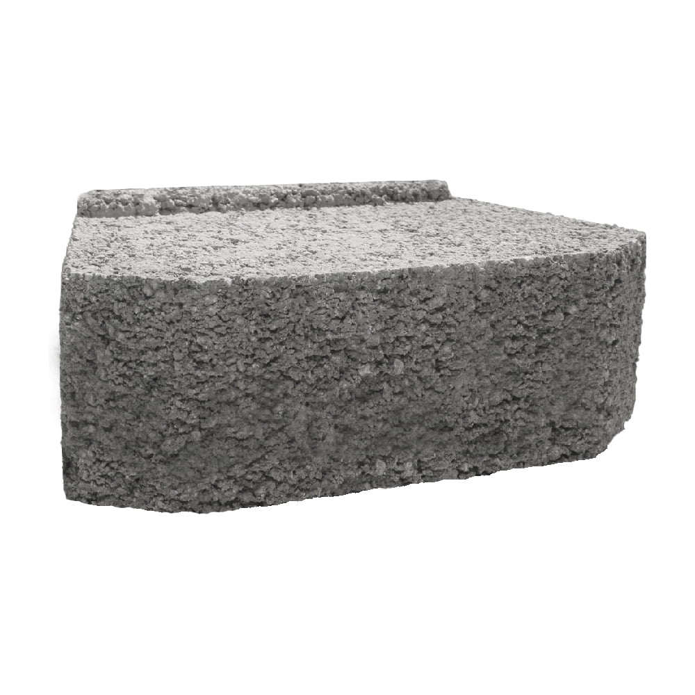 Master Concrete Retaining Wall Block Gray, 4x12x7 in