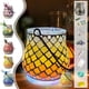 thumbnail image 1 of Kit de tarros iluminados de Halloween con luces LED | Pack de materiales manuales de 10 piezas • Efecto de cristal colorido • 9,6x9,6cm • Adhesivo incluido • Decoración creativa para regalos de, 1 of 7