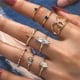 thumbnail image 1 of Anillos para mujer, regalos para mujer, estilo bohemio, moda, conjunto de 8 piezas, anillo de circón, 1 of 5