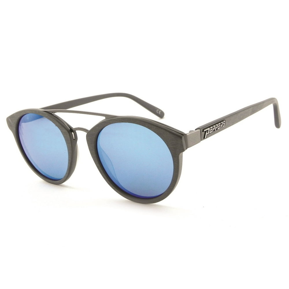 Pepper's Eyewear Peppers WICKED Brushed Grey/Diamond Blue Mirror
