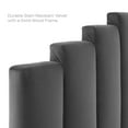 thumbnail image 6 of Modway Noelle Performance Velvet Twin Headboard in Charcoal, 6 of 9
