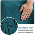 thumbnail image 3 of XiaoBanDeng Stretch Velvet Sofa Covers for 3 Cushion Couch Covers Sofa Slipcovers Furniture Protector Soft with Non Slip Elastic Bottom, Crafted from Thick Comfy Rich Velour (Sofa 72"-90", Gray), 3 of 5