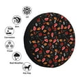 thumbnail image 4 of Honeii BBQ Print Tire Covers, Waterproof Anti-UV Sun Snow Rain Tire Covers for Trailers, RV, Camper, SUV, Truck-16 inch, 4 of 6
