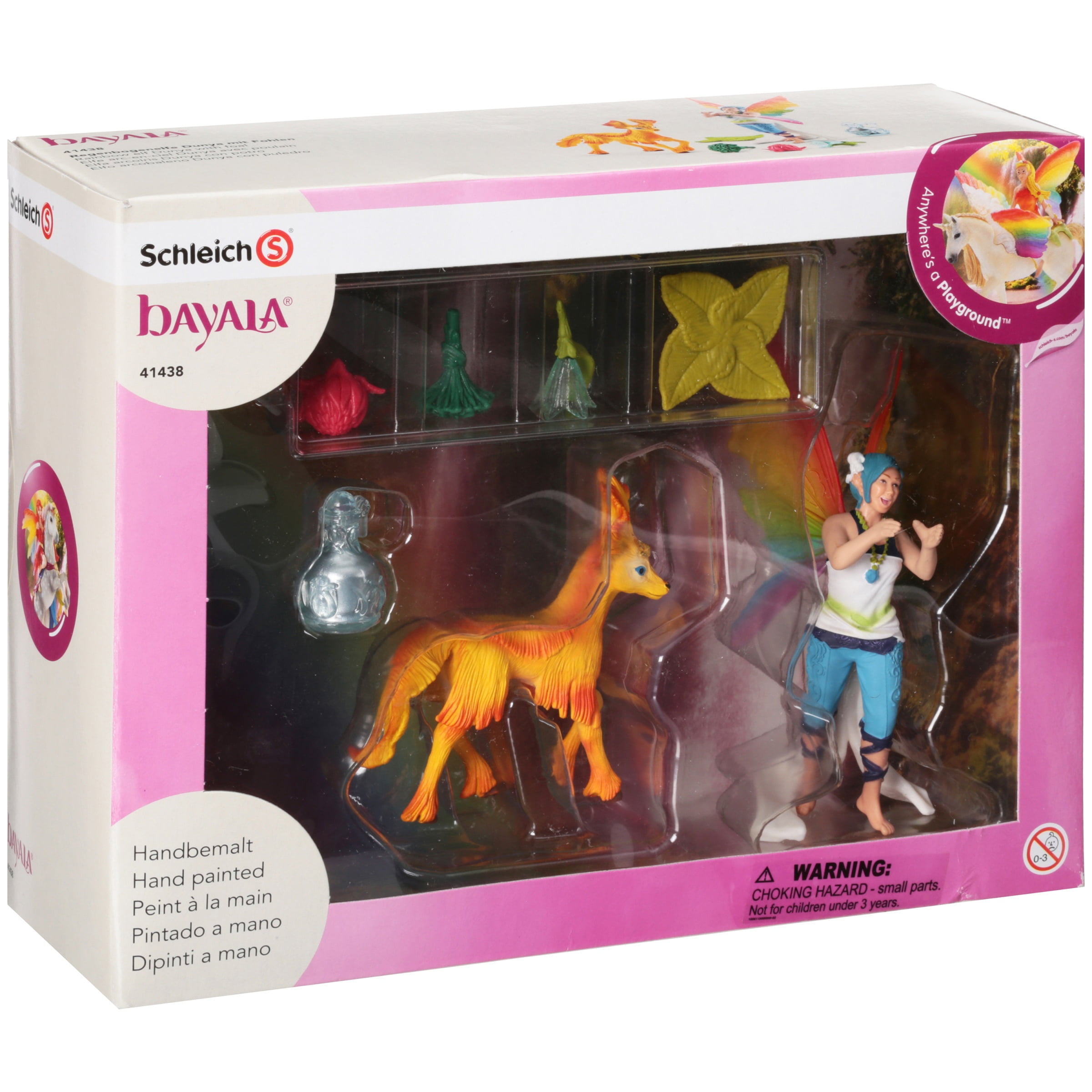 Schleich 41438 BAYALA Dunya with foal playset elf toy rainbow wings fairy elves 