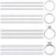 thumbnail image 1 of Ajustadores de anillo de 12 PCS Atendador de plástico espiral transparente compatible con cualquier anillo, 1 of 6