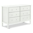 thumbnail image 1 of DaVinci Jayden Commode Double Grand à 6 Tiroirs, Blanche, 1 of 9