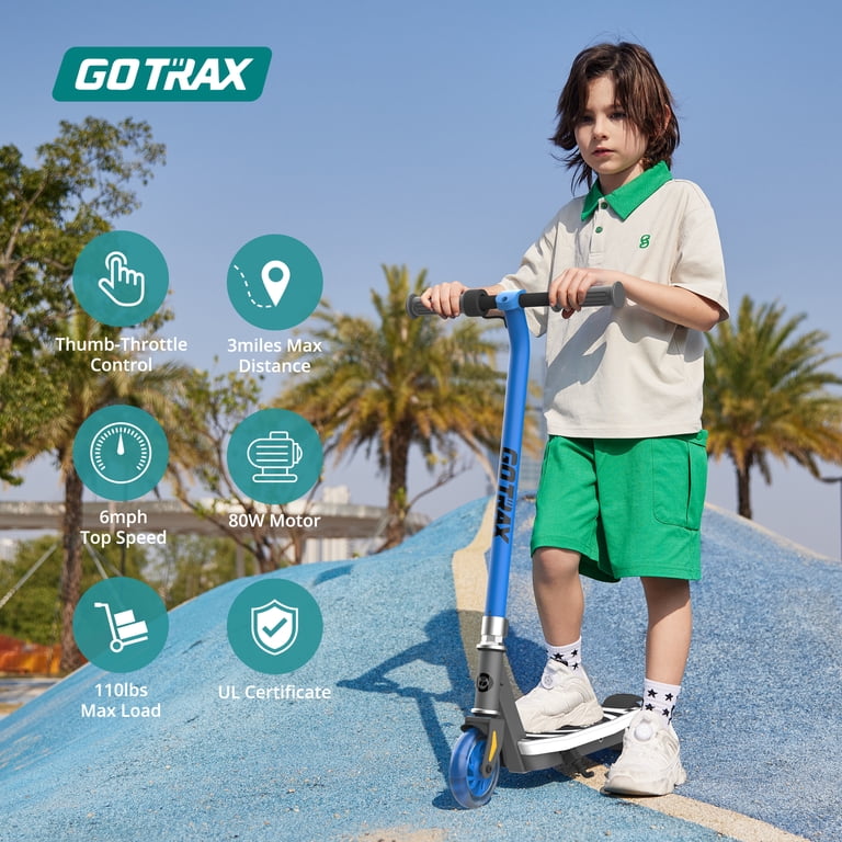 GOTRAX Scout light-up kids' electric scooter for ages 4–7, 80w
