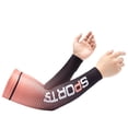 thumbnail image 4 of Clearance! Baberdicy Men and Women Summer Outdoor Sunscreen Sports Ice Sleeve Arm Guard Detachable Sleeves Orange, 4 of 5