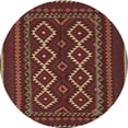 thumbnail image 1 of Ahgly Company Machine Washable Indoor Round Traditional Brown Area Rugs, 3' Round, 1 of 7