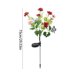 thumbnail image 3 of Solar Powered Rose Garden Lights,LED Realistic Flower Stake Lights,Outdoor Decorative Solar Lamp for Yard Garden Pathway,Waterproof Plastic Silk Rose Night Light,Festive Courtyard Ambient Lighting, 3 of 7