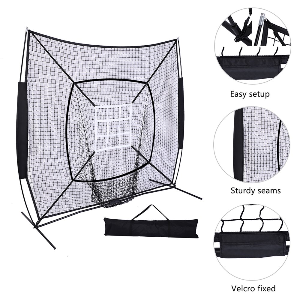 7'*7' Baseball Net for Outdoors, Baseball Softball Net Practic with