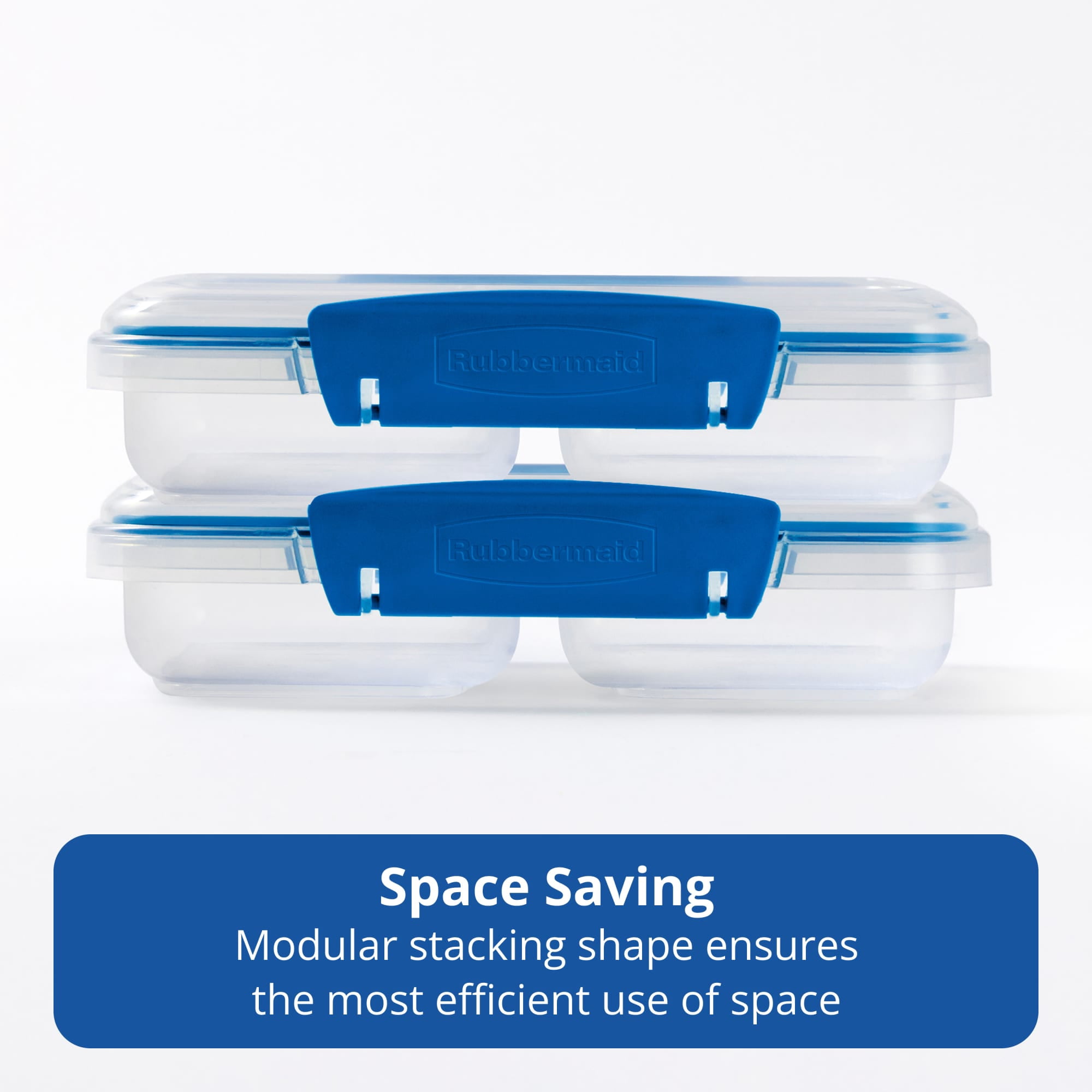 Rubbermaid Pack & Go 1.46cups/ 0.37quarts Small Divided Snack Container, Meal Prep Container, with Two-Compartment Design