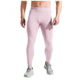 thumbnail image 3 of Sentmoon Yoga Pants Men Mens Compression Pants Men Solid-Color High-Elastic Yoga Pants Control Breathable Warm Running Cycling Sports Fitness Pants for Travel and Lightweight Packing XXXL, 3 of 5