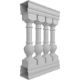 thumbnail image 3 of Ekena Millwork 38"H x 2'L Fiberthane York Unassembled Balustrade Railing Kit, Style G (6 3/8" On-Center Spacing to Pass 4" Sphere Code), 3 of 6