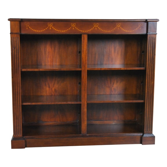 Open Inlaid Bookcase