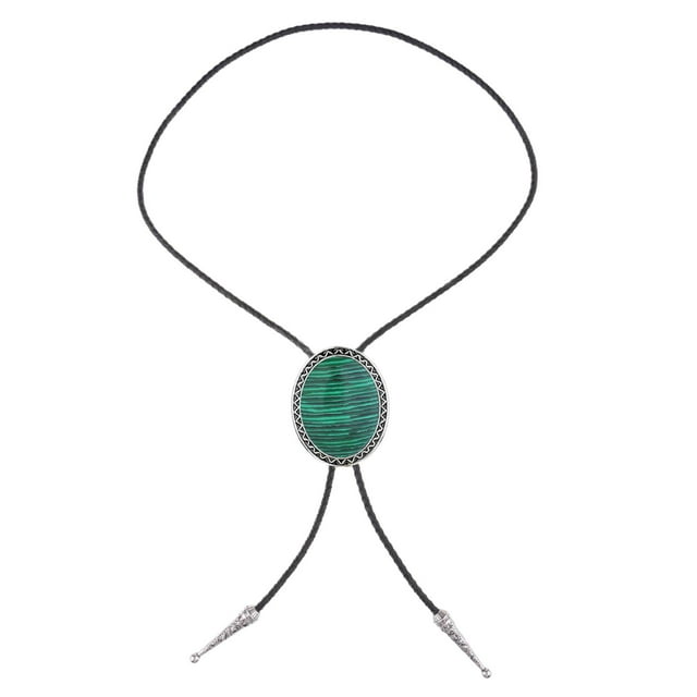 BELOVING Cravate Collier Alliage Western Cowboy Réglable pour Fête d'Anniversaire Hommes Vert
