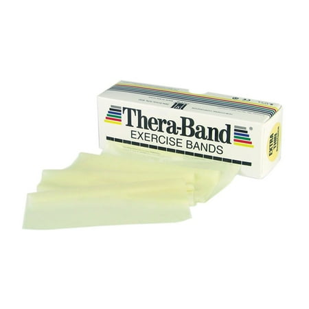 Latex Resistance Bands - TheraBand Professional Latex Resistance Bands, 6 Yard Roll, Tan, Extra Thin, Beginner Level 1
