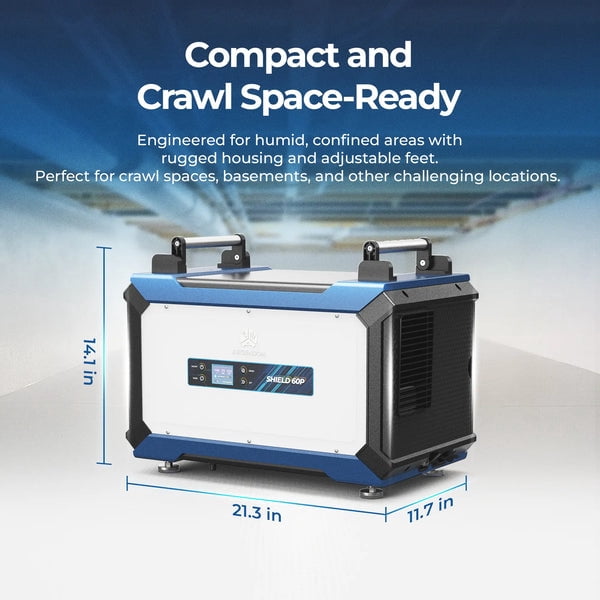 ARGENDON Crawl Spaces Dehumidifier with Pump and Drain Hose, 145 Pint Commercial Dehumidifiers for Basement, Large Spaces, Auto Defrost, Compact, 5 Years Limited Warranty