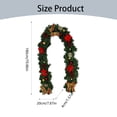 thumbnail image 2 of 2025 Christmas Rattan Decoration Christmas Door Hanging 1.8m Rattan Decorative Door Rattan Desktop Ornament, 2 of 8