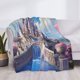 thumbnail image 3 of Balery Majestic Fantasy Castle Manta de Franela con Dibujo, Lujo Ultra Suave y Cálido, Antipelusa y Resistente a las Arrugas para Cama, Sofá, Camping -40"x30", 3 of 6