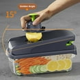 thumbnail image 4 of Yesbay Vegetable Chopper 14-in-1 Kit Stainless Steel Onion Chopper with Container Veggie Cutter Kitchen Essential, 4 of 8