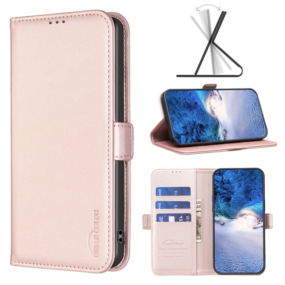 Allytechgroup Wallet Case for Samsung Galaxy S20 with Credit Card Slot, PU Leather Flip Case with Kickstand Military Grade Drop Protection for Samsung Galaxy S20 Women Men, Gold