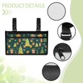 thumbnail image 5 of Jiueut Christmas Tree Wheelchair Side Organizer Storage Bag Armrest Pouch Wheelchair Bags to Hang on Side 2 Pockets for Women Carry Bags for Side of Wheelchair, 5 of 7