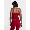 thumbnail image 3 of No Boundaries Cropped Cami Top with Shelf Bra, Women's XXS-XXL, 3 of 5