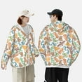 thumbnail image 4 of Saiise Simple Drawing Pattern Sun Protection Hoodie for Men and Women, Lightweight Quick-Dry Windproof with Hood and Zip-X-Large, 4 of 7