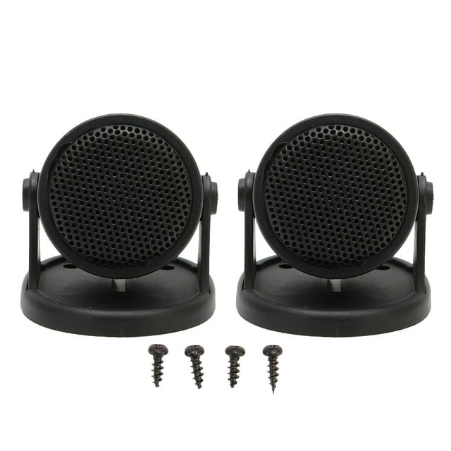 2 altavoces de audio para coche con tweeter de cúpula, color negro, 20 W, universales para automóvil.