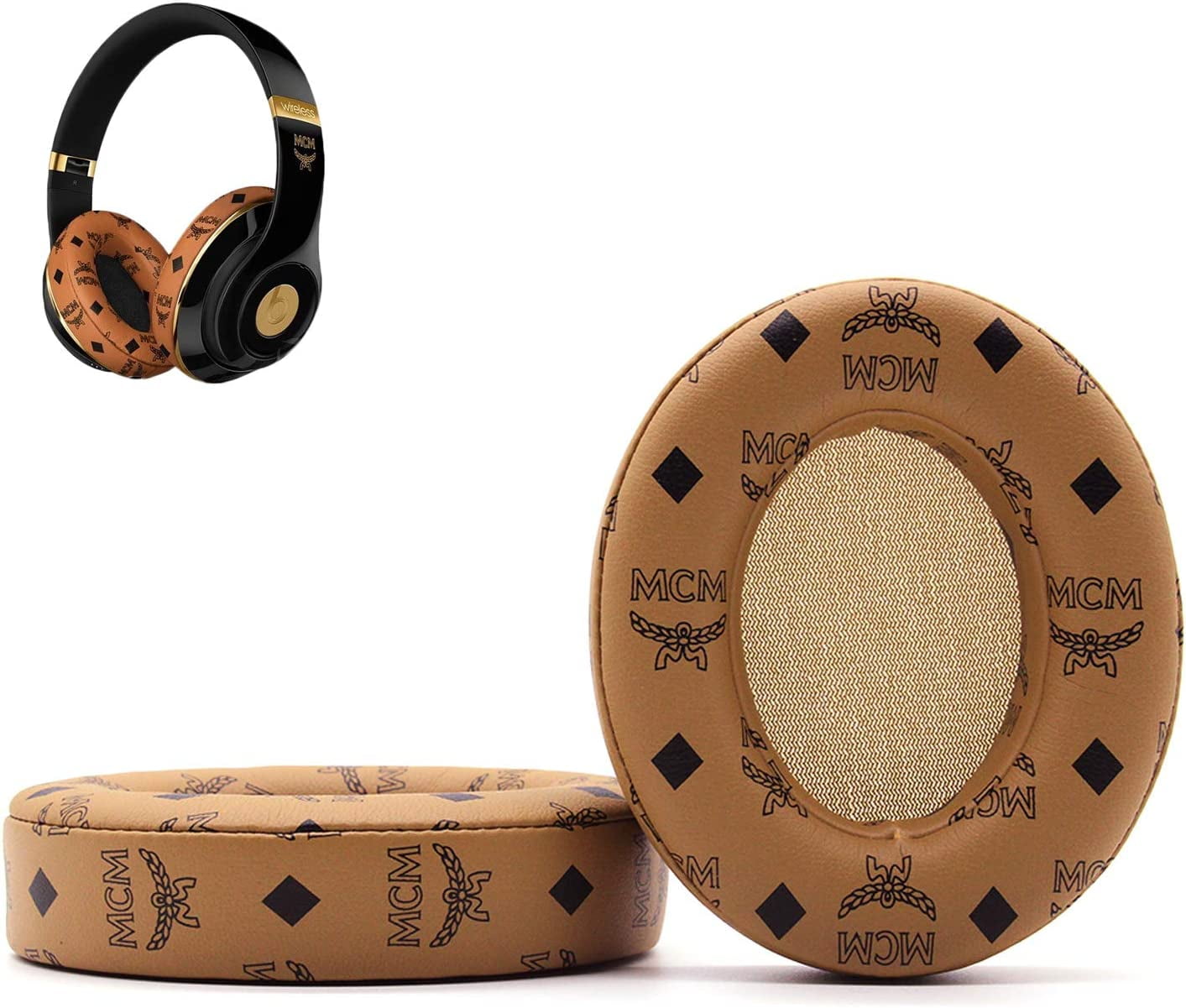 Fyrretræ Myre Hvornår Adhiper Studio 3 Ear Pads Replacement Ear Pads Ear Cushion Compatible with  Beats by Dr.Dre Studio 2Studio 3 B0500 B0501 Wired Wireless Over-Ear  Headphones (Not fit Solo2/3)(Floral Brown) - Walmart.com