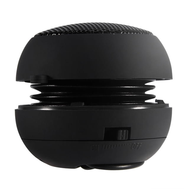 Mini Portable Travel 3.5mm Speaker, Built in Battery, Pure Sound Quality, Retractable Design, for Mobile Phone MP3 PC