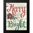 thumbnail image 2 of Jacobs, Cindy 15x18 Black Modern Framed Museum Art Print Titled - Merry and Bright Shiplap, 2 of 5