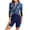 001Blue, variant on Generic Women Zip Front Rash Guard Swimsuit Tummy Control UV UPF 50+ Swim Shirt with Boyshorts Long Sleeve Swimwear