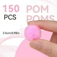 thumbnail image 2 of Dalrosia 150PCS Pom Poms, Fuzzy Pompom Puff Balls, 1 Inch Craft Pom Poms Balls for DIY, Arts, Crafts Projects, Birthday Decorations, 2 of 5