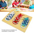 thumbnail image 4 of Juguete Montessori de Entrenamiento de Zapatos con Cordones ANGGREK de Madera, 4 of 8