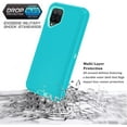 thumbnail image 2 of Galaxy A12 Case for Samsung Galaxy A12 Case Military Drop Shockproof  Heavy Duty Rugged 3 in 1 Protection Cover for Galaxy A12 Phone Case (Teal+Light Green), 2 of 13