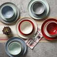 thumbnail image 4 of Gibson Home Rockaway Ensemble de Vaisselle en Grès Rond, Service pour 4 (12 Pcs), Crème, 4 of 4