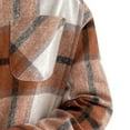 thumbnail image 3 of Floenr Mens T Shirts,Plaid Long Sleeve Single Breasted Lapel Collar Casual Men's Shirt, 3 of 5