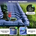 thumbnail image 2 of Florascent Sleeping Pad, Ultralight Waterproof Camping Sleeping Mat with Built-in Foot Pump and Pillow Compact Inflatable Sleeping Pad for Backpacking Hiking Outdoor, Blue, 2 of 7