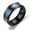 Black & BlueUS 8, variant on UDIYO Men Ring Glossy Simple Jewelry Accessory Dragon Pattern Glowing Ring for Dating