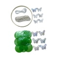thumbnail image 3 of Kit de carillones de viento de concha para hacer manualidades, para mujeres, conmemoración de simpatía hecha a mano Verde, 3 of 8